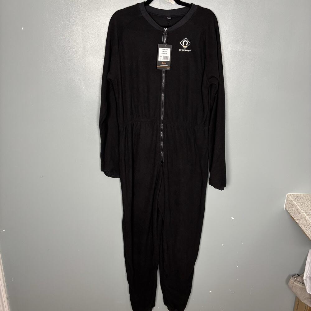 NWT CREWSAVER Stratum Under Fleece Black XL Thermal Base Layer Warm New Winter